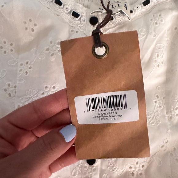 Frankie's Bikinis White Maxi Dress with Black Details - Picture 6 of 8